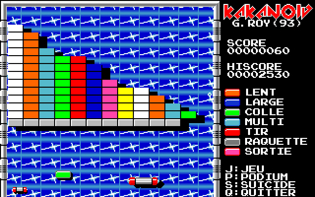 Kakanoid atari screenshot
